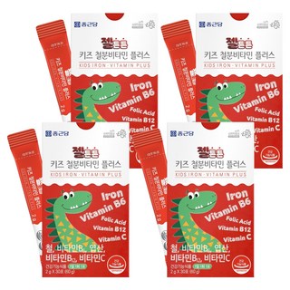 Chong Kun Dang 鍾根堂 Pharm 孩童鐵質&綜合維他命補充粉隨身包 30條入, 4盒, 60g