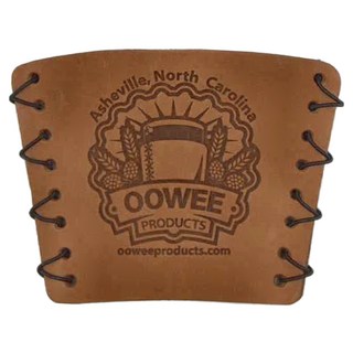 OOWEE PRODUCTS 品牌手工皮革杯套 天然皮革 手工縫製 適用480ml隨身杯, 1個