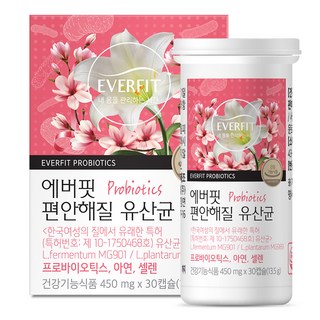 EVERFIT 女性乳酸菌膠囊, 30顆, 1罐