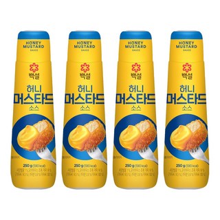 CJ BEKSUL 白雪 蜂蜜芥末醬, 4個, 250g