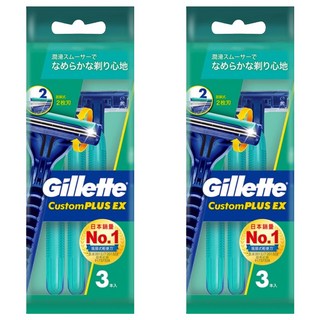 Gillette 吉列 長柄潤滑輕便刀, 3支, 2包