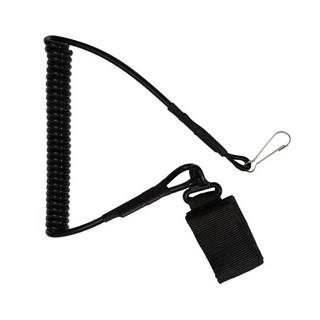 捷華 戰術彈簧扣繩 快速連接裝備、輕巧便攜、魔鬼氈黏貼設計 適用於登山、露營等戶外活動, 1個, 軍綠