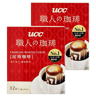 ucc 炭燒濾掛式咖啡, 8g, 12包, 2盒