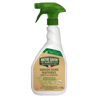 MAITRE SAVON DE MARSEILLE 玫翠思 黑肥皂強效家用去汙噴霧 法國百年皂廠製造 法國ECOCERT認證 750ML, 1瓶