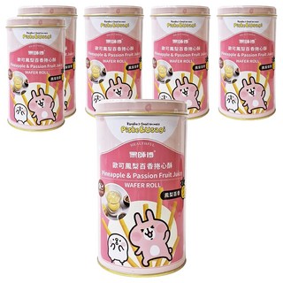 Healthful 黑師傅 捲心酥 歐可鳳梨百香口味, 400g, 6罐