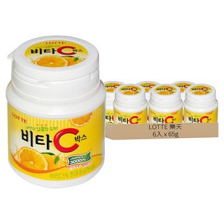 LOTTE 樂天 VC檸檬糖, 65g, 6入