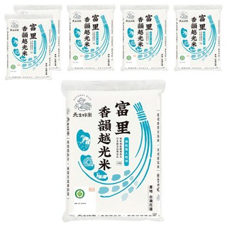 天生好米 樂稻富里香韻越光米, CNS二等, 1.5kg, 6包