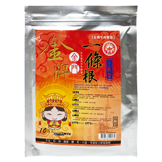 金牌 上辰堂 葡萄糖胺薑黃一條根貼布 媽祖版 10片/包, 1包