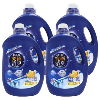 熊寶貝 柔軟護衣精竹萃淨味, 48小時 究極消臭, 3L, 4瓶