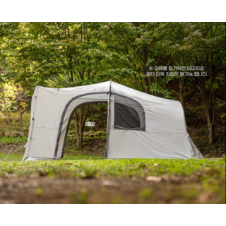 IDOGEN Mount Pro L 兼容車邊對接庇護帳篷 大型 P3, 淺灰色, 3-4人