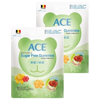 ACE 無糖Q軟糖 比利時進口 無添加人工色素, 240g, 2包