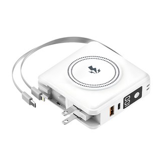 HONG JIN 宏晉 全能旅充行動電源 Type-C, HJ-V2, 柔霧白