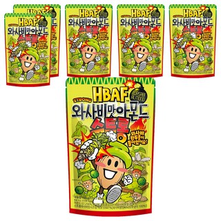 HBAF 杏仁果 濃芥末口味, 6包, 190g