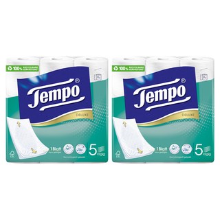 Tempo 五層捲筒衛生紙, 11m, 9捲, 2袋
