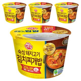 오뚜기 컵밥 숙성돼지고기 김치찌개밥, 4개, 310g