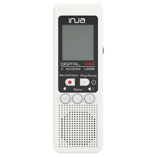 INJA 數位錄音筆 乾電池式 聲控錄音 內建32GB 原廠保固, IJ330, 白色