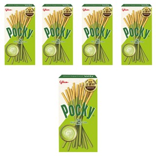 glico 格力高 Pocky 百奇 抹茶棒，全新麥粉 更脆更美味, 28g, 5盒