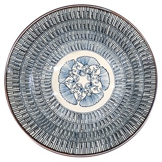 佐和陶瓷 青風繪銀杺葉7井 日本製 19.5 x 7.3cm 925ml, 1個