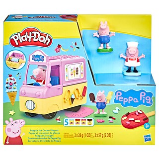 Hasbro 孩之寶 Play-Doh 培樂多 佩佩豬冰淇淋遊戲組, 1盒, Multicolor