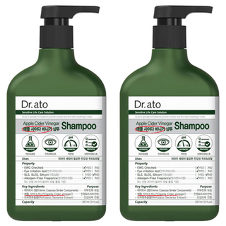 Dr.ato 蘋果醋洗髮精, 2瓶, 267ml