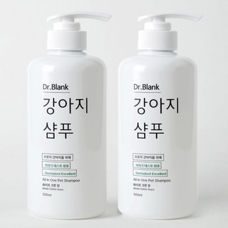 Dr.Blank 小狗多效合一洗髮精 白棉香, 2個, 500ml