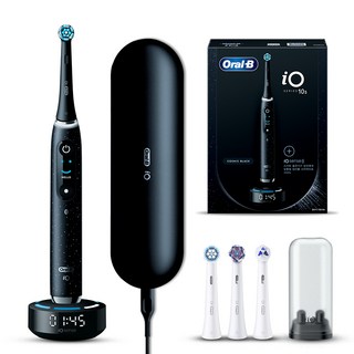 오랄비 전동칫솔 핸들+리필모 세트, iO10, 코스믹블랙, 1개