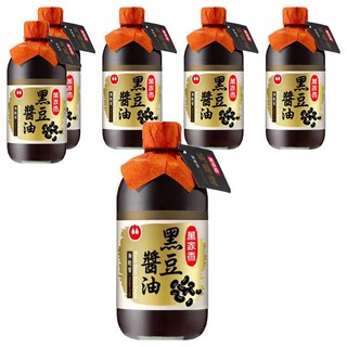 萬家香 黑豆醬油, 450ml, 6瓶