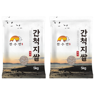 천수만 간척지쌀 현미, 5kg, 2개