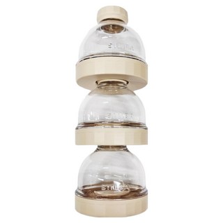 Simba 小獅王辛巴 神奇定量3層奶粉罐, 肉桂捲 米色, 1組