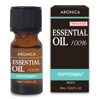 아로니카 퓨어등급 에센셜 오일, 페퍼민트, 10ml, 1개