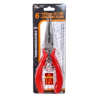 PANRICO 百利世 尖口鉗 6吋 (150mm) 鉻釩鋼, 1支