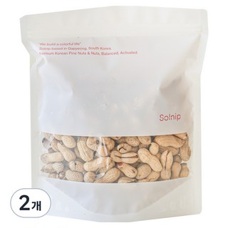 Solnip 韓國產帶殼花生, 2個, 500g