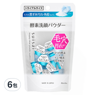 Kanebo 佳麗寶 suisai 台灣公司貨 淨透酵素粉N 15顆, 20g, 6包