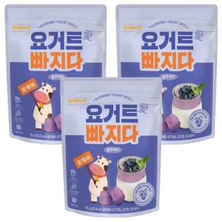 ibobomi 乳酸菌優格點心, 藍莓味, 16g, 3包