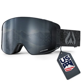 WILDHORN 美國滑雪隊官方供應商 Pipeline 磁吸式雪鏡, 潛行曜石黑, 1個