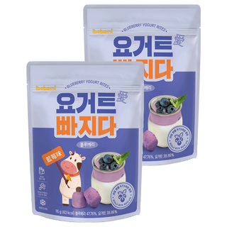 ibobomi 乳酸菌優格點心, 藍莓味, 16g, 2包