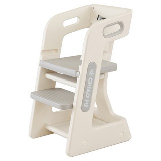 巧福 兒童成長椅 兩檔可調 CF-B03 月牙灰 穩固安全, 1個