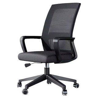 辦公椅 帶輪 BH003, 黑色, 1個