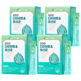 셀트리온 이너랩 S라인 다이어트 유산균, 105g, 4개