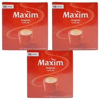 Maxim 麥心 經典原味三合一咖啡 中度烘焙 50入, 11.8g, 50條, 3盒