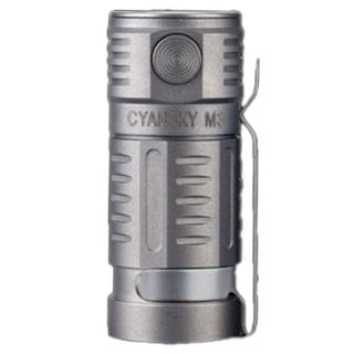 CYANSKY M3 鈦合金EDC手電筒, 700流明，73米射程，CREE XP-G3 S4 LED, 1個, Silver
