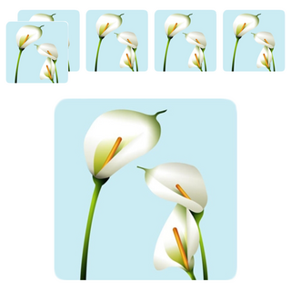 3M 防滑貼片 花, 顏色隨機, 6片