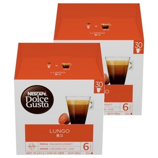 돌체구스토 룽고 캡슐커피, 6.5g, 30개입, 2개