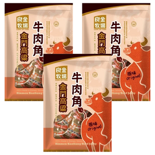 良金牧場 高粱牛肉角 原味, 165g, 3包