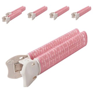 E.dot 韓版蓬鬆髮根夾 Set 2件 粉色 尺寸10.8x3.5x2cm, 3組