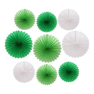 派對工具 紙扇花 綠色萊姆綠色套組, 綠色 + 青檸綠