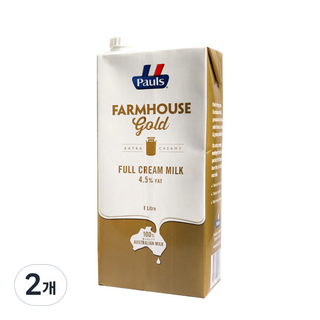 Pauls 保利牛奶 農場黃金牛奶, 1L, 2個