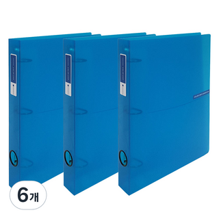 에코청운 칼라칩 D링 바인더 3공 3cm A4, 블루, 6개