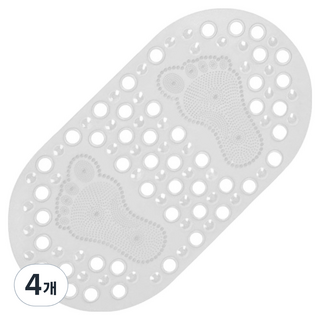 Poten-kit 實用方便腳底按摩墊 68 x 37 cm, 4個, 白色
