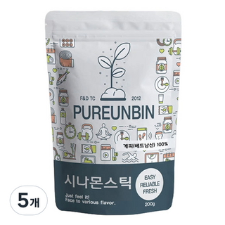 PUREUNBIN 肉桂棒, 200g, 5個